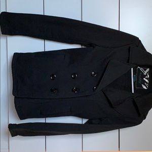 Black button up coat